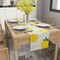 Yellow & White Lemon Table Runner – Summer & Spring Kitchen Decor, Farmhouse Dining Table Decoration, 13 × 72 Inch